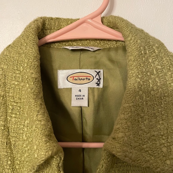 Talbots Green 3 Button Blazer - Picture 3 of 4
